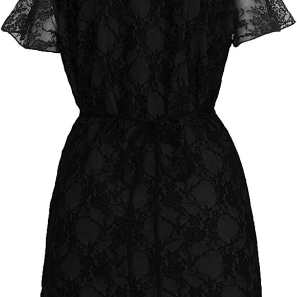 Dare to Wear 5X Black Lace Overlay Sweetheart Top - Picture 4 of 7